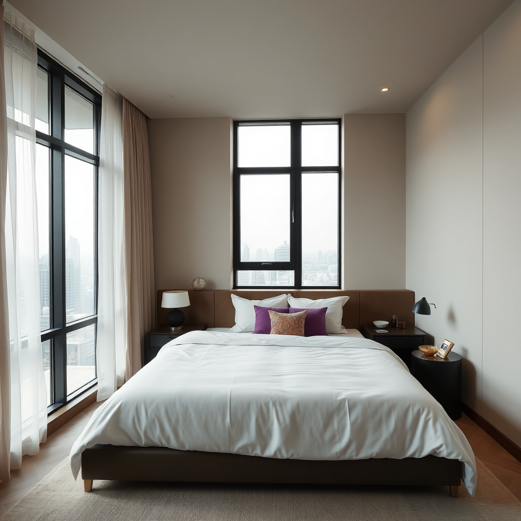 Elegant Bangkok Apartment Bedroom